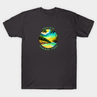 endless summer, fun summer artistic design v10 T-Shirt